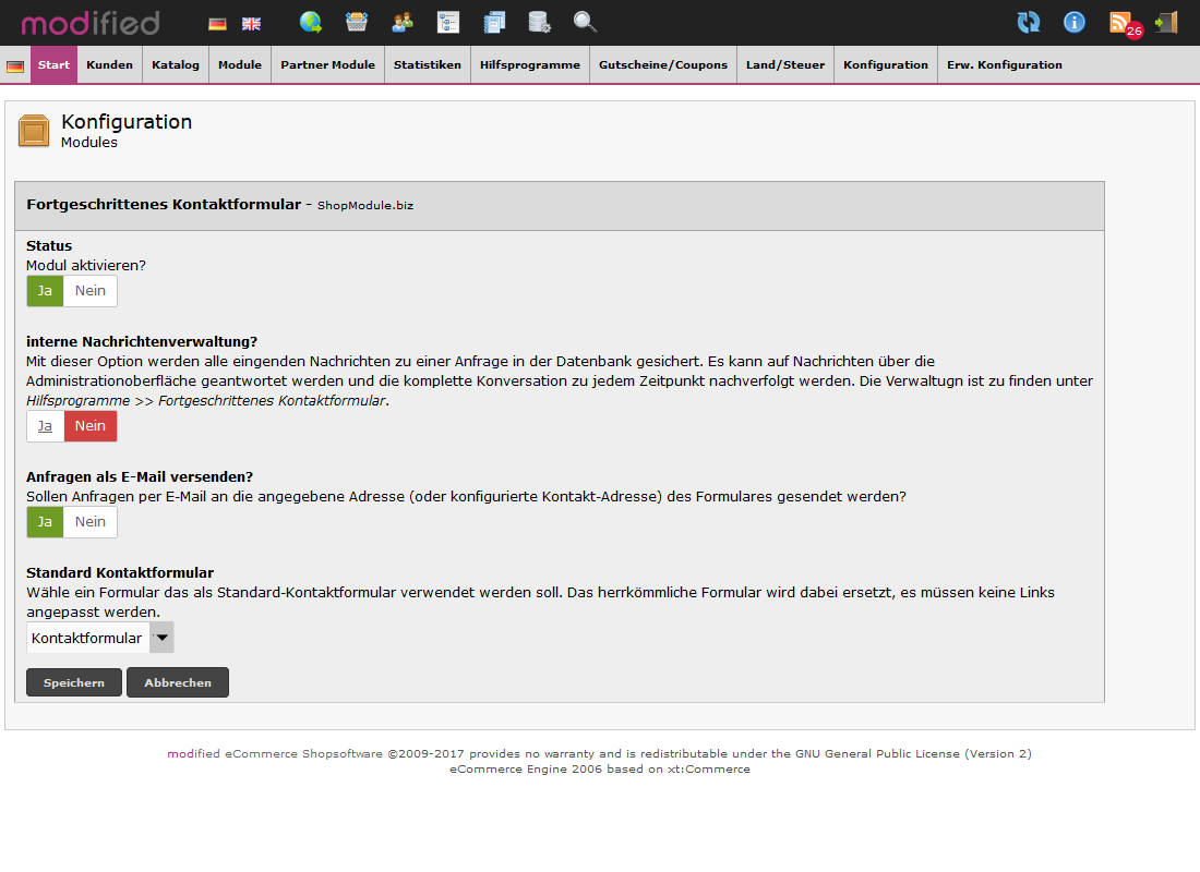 Fortgeschrittenes Kontaktformular 2