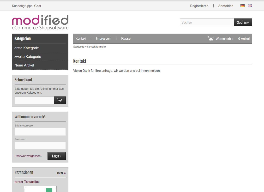 Fortgeschrittenes Kontaktformular 9
