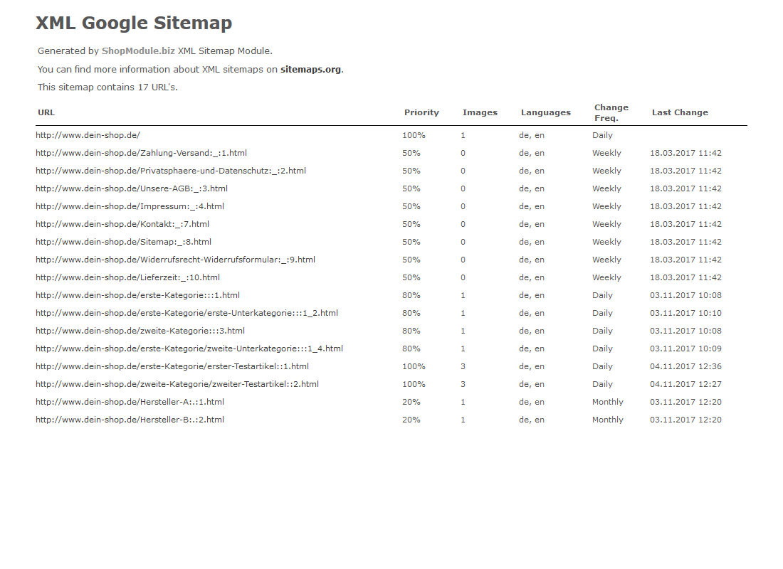 Google XML Sitemap 5