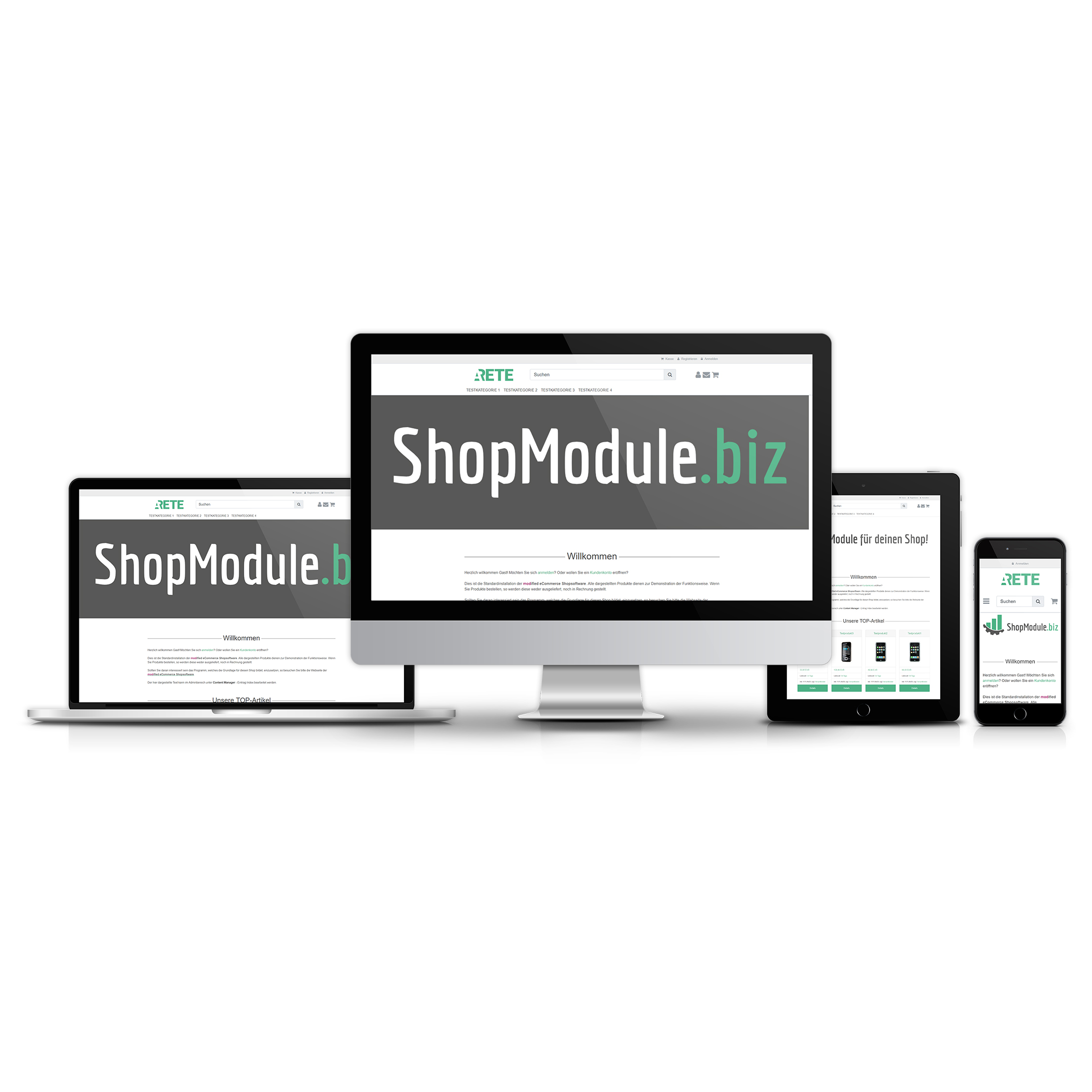 Mobile First – responsives Template ARETE