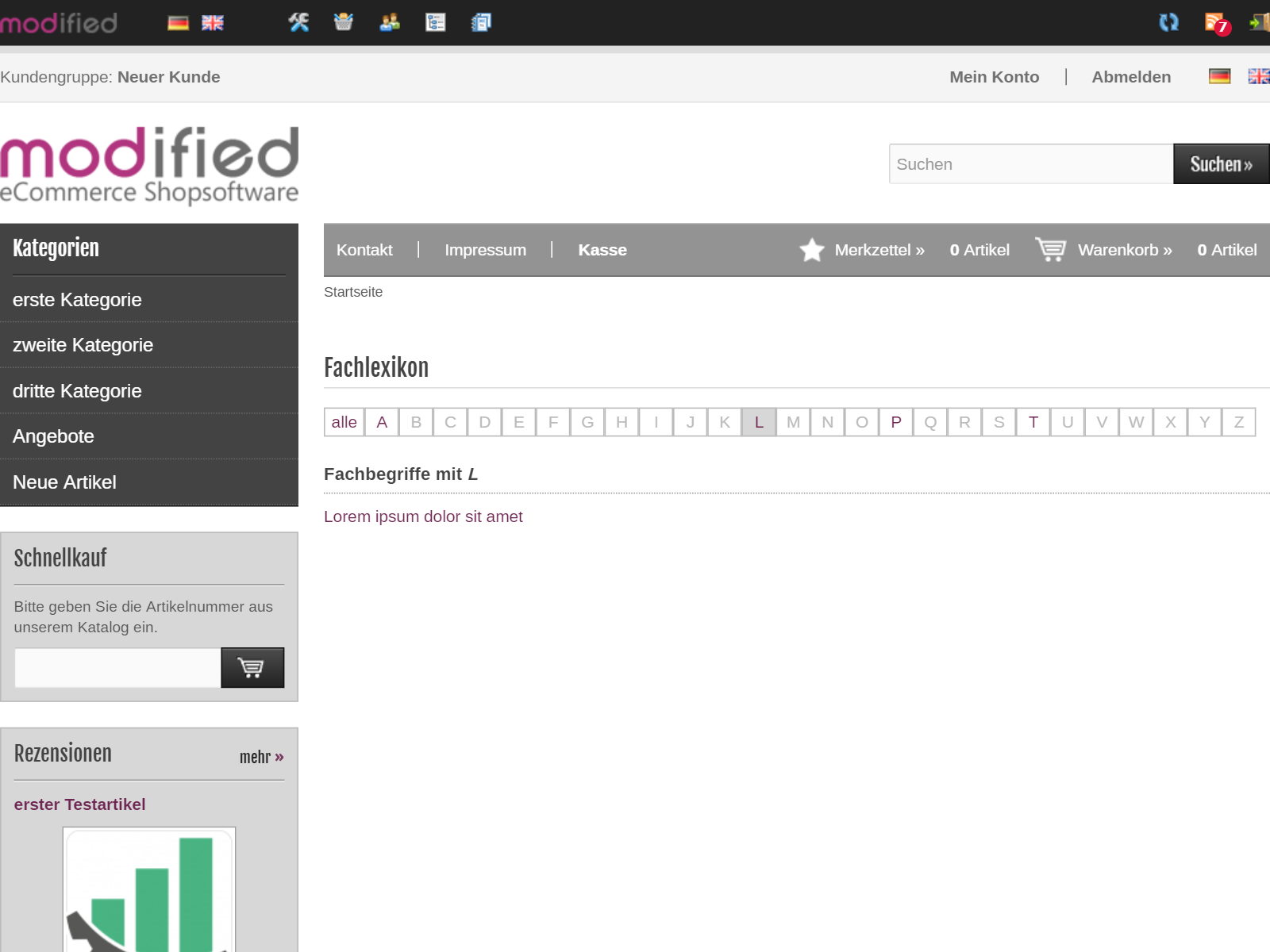 Lexikon-Modul für Fachbegriffe 4