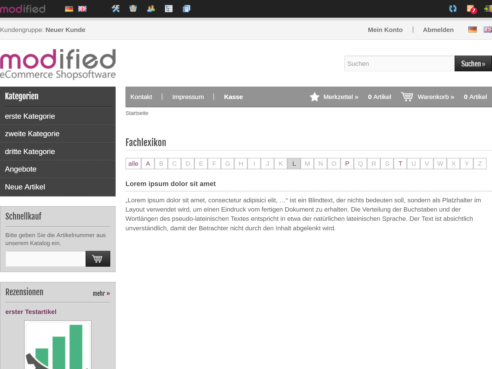 Lexikon-Modul für Fachbegriffe 5