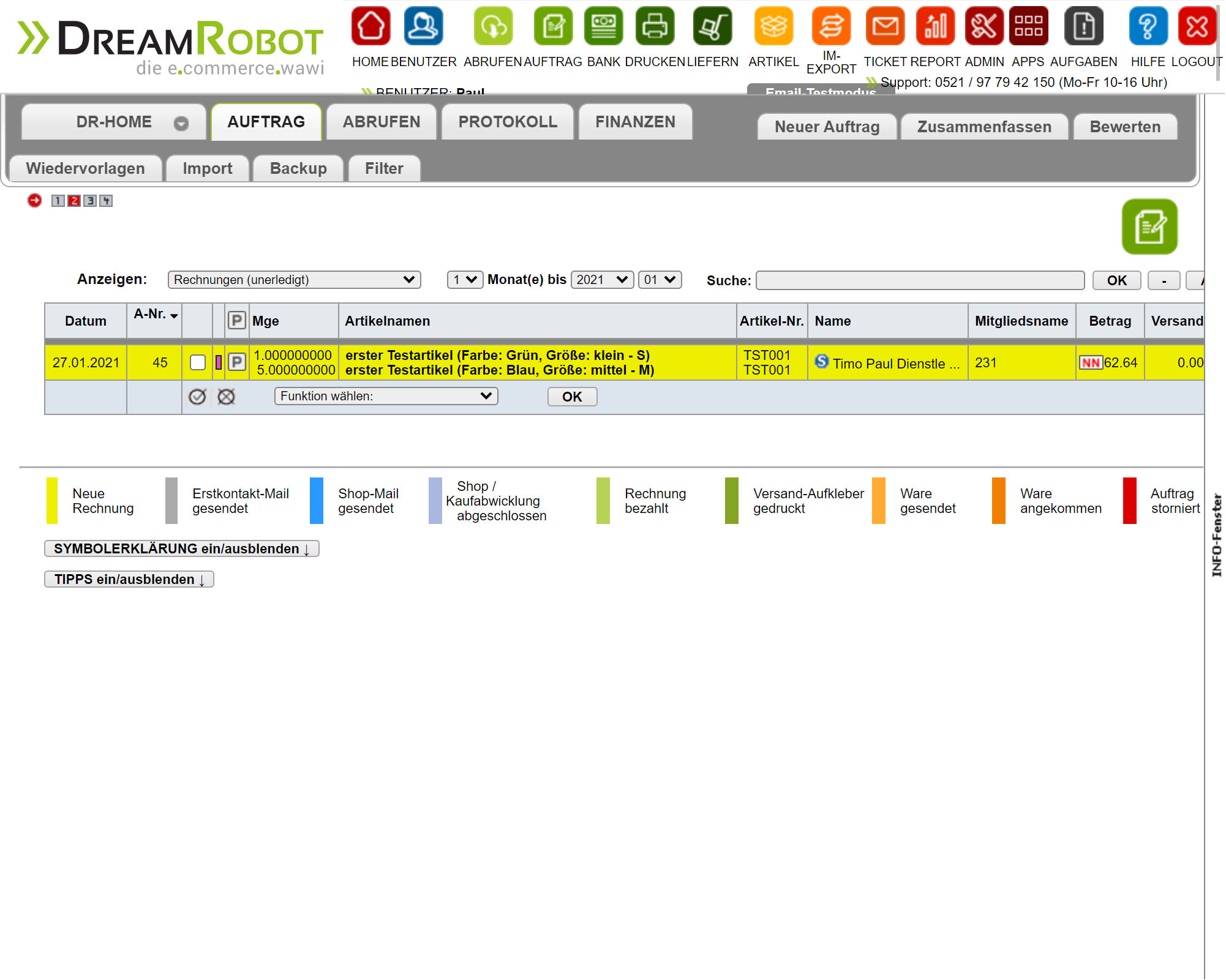 DreamRobot API für modified eCommerce 8