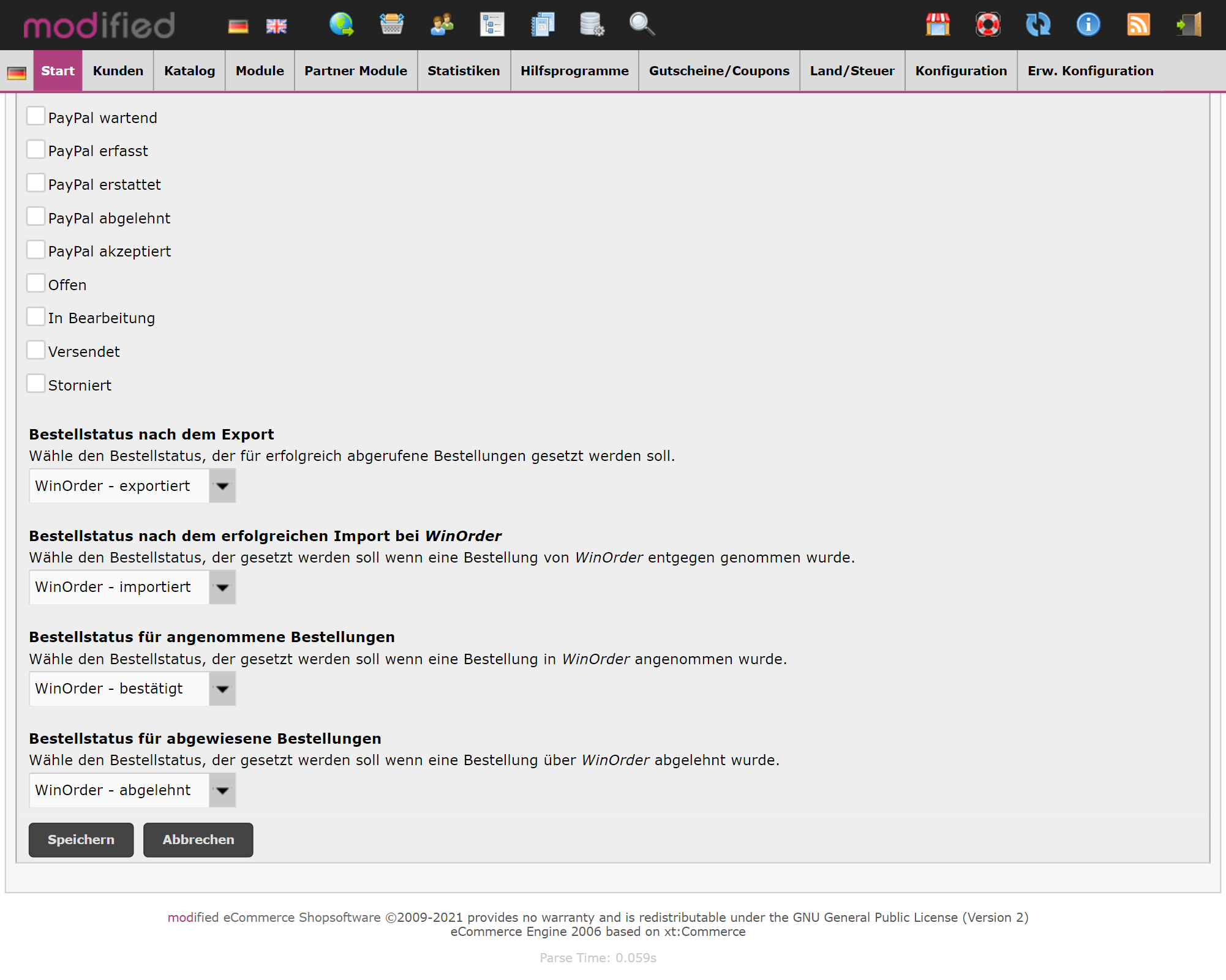 WinOrder API für modified eCommerce 3