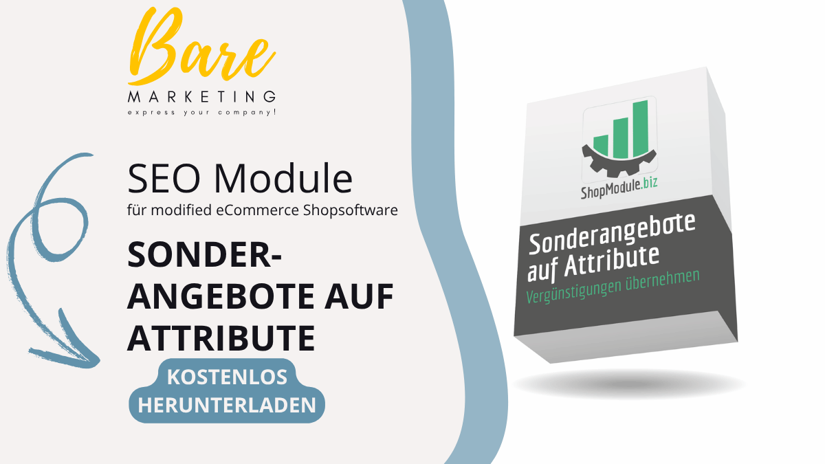 Sonderangebote auf Attribute – Modul für modified eCommerce Shopsoftware