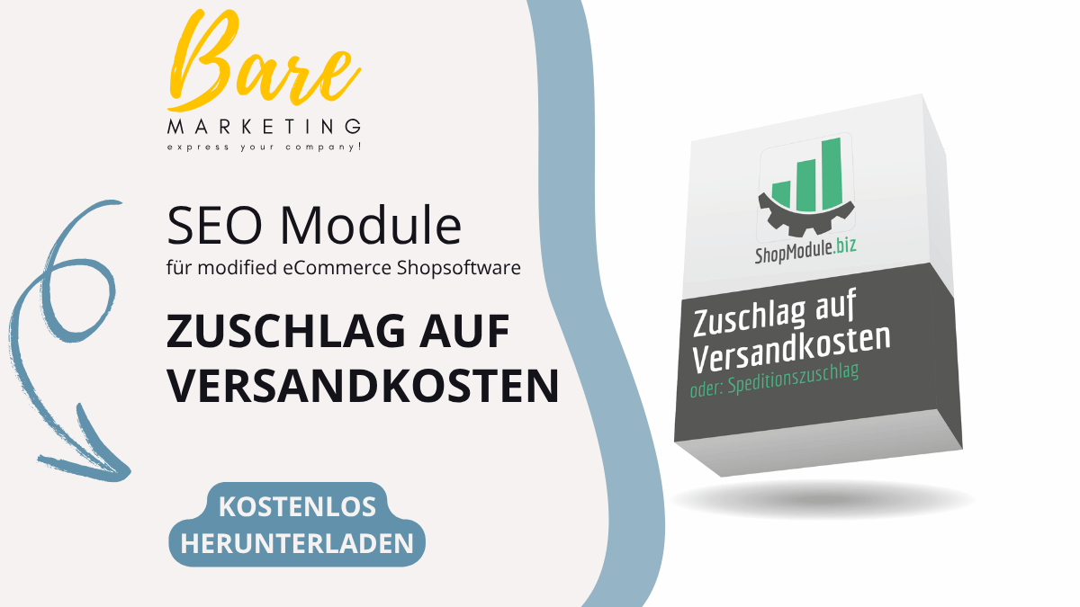 Modul Zuschlag auf Versandkosten für modified eCommerce