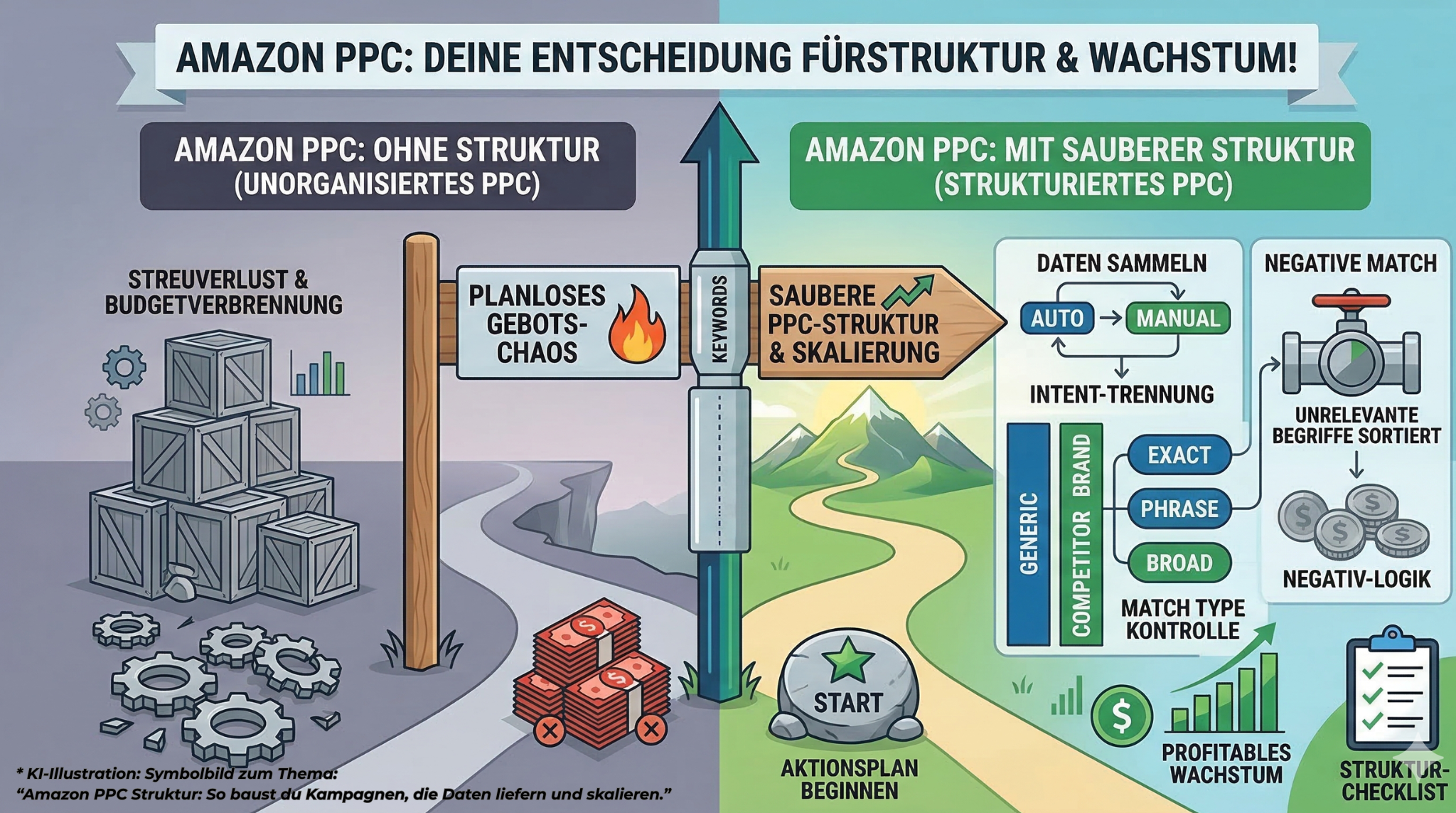Amazon PPC Struktur: So baust du Kampagnen, die Daten liefern und skalieren
